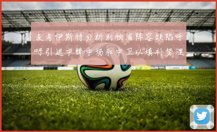 麦考伊斯特分析利物浦阵容缺陷呼吁引进中锋中场和中卫以填补努涅斯空缺